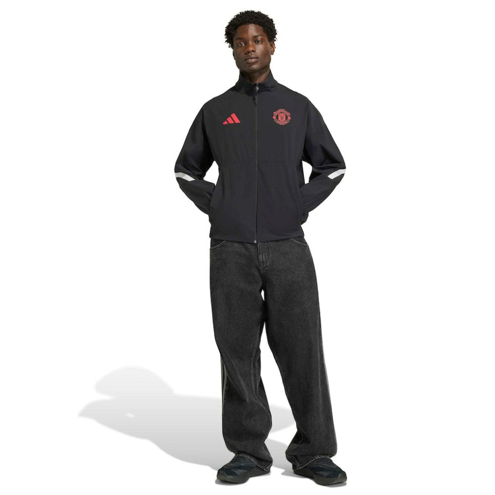 Manchester United 2025/26 Club Anthem Full-Zip Jacket Black