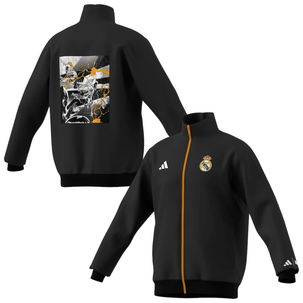 Real Madrid x Marvel Youth Track Jacket Black sale