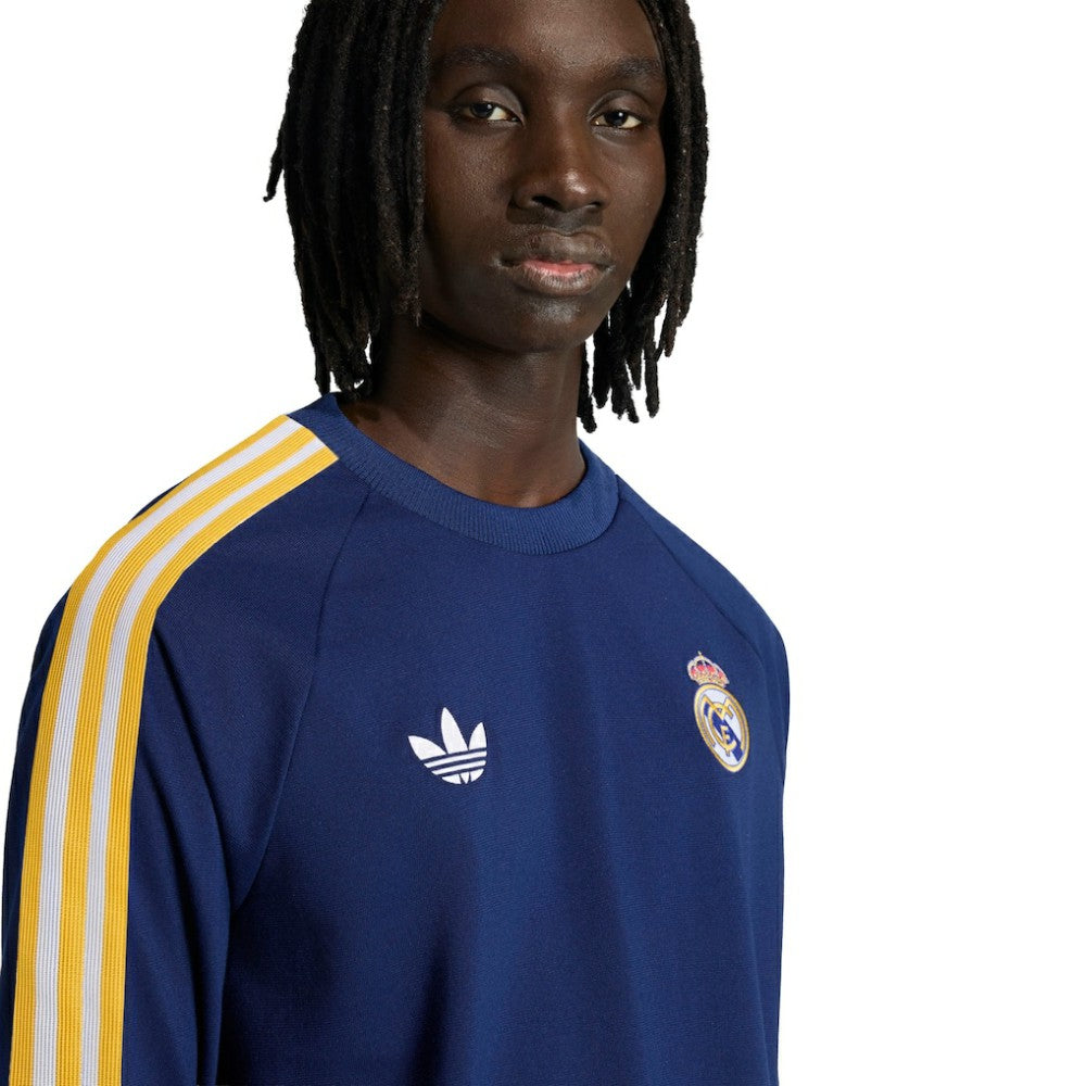 Real Madrid Originals Culturewear Originals Long Sleeve T-Shirt Navy