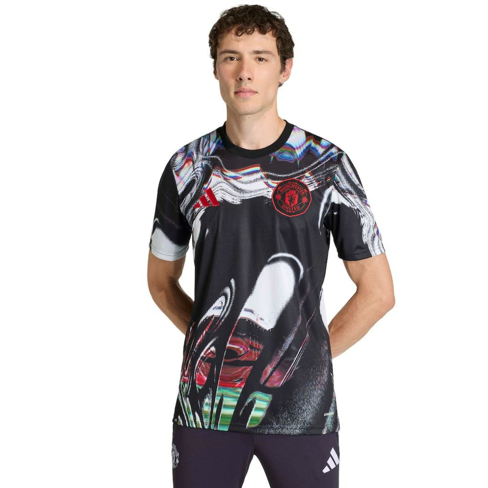 Manchester United 2025/26 Pre-Match Training Jersey Black