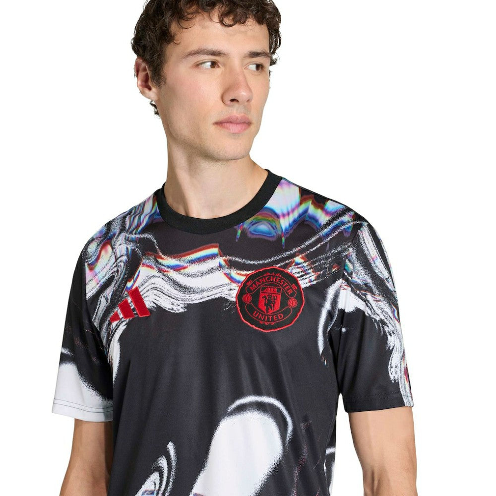 Manchester United 2025/26 Pre-Match Training Jersey Black