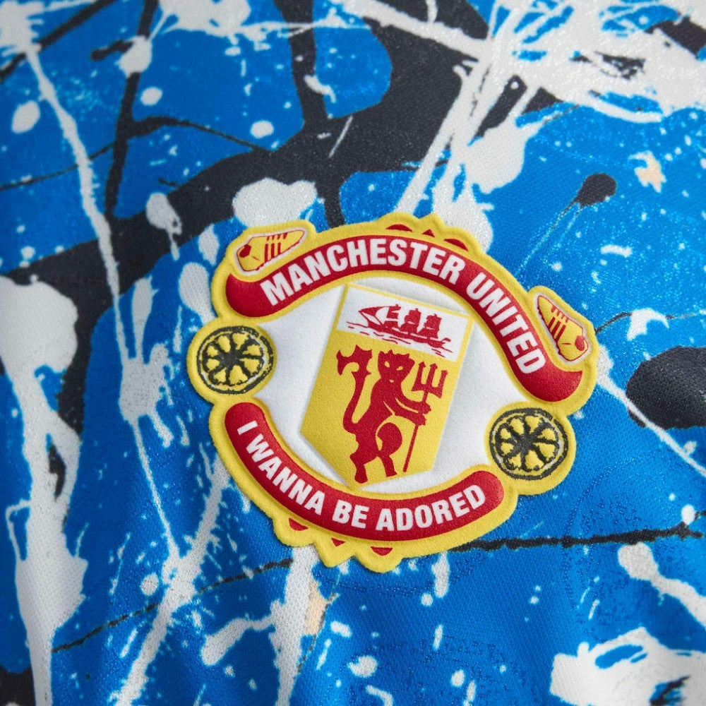 Manchester United X Stone Roses Replica Jersey Blue