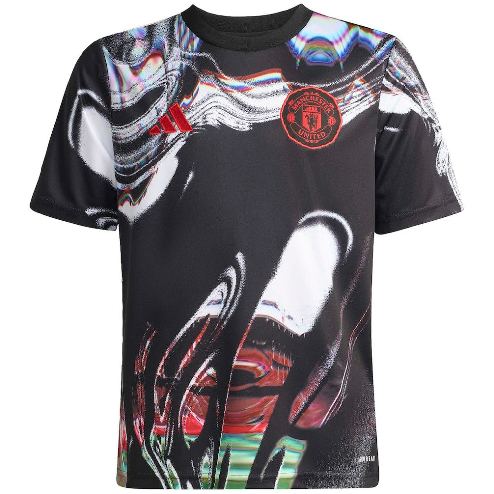 Manchester United Youth 2025/26 Pre-Match Training Jersey Black