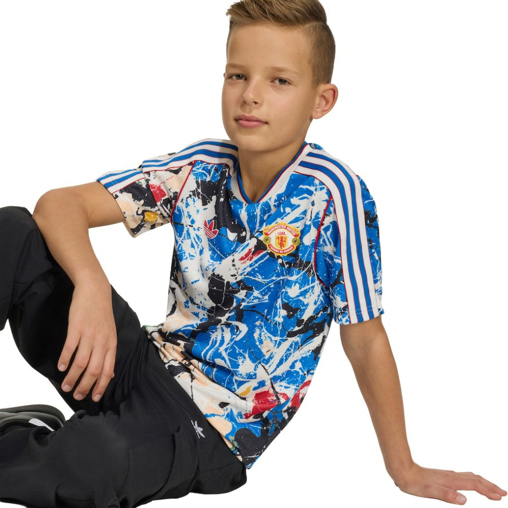 Manchester United X Stone Roses Youth Replica Jersey Blue