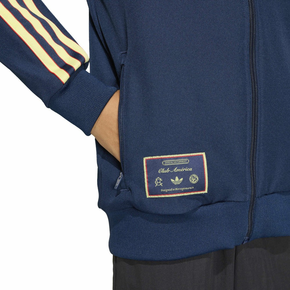 Club America Youth Terrace Icons Full-Zip Track Top Navy