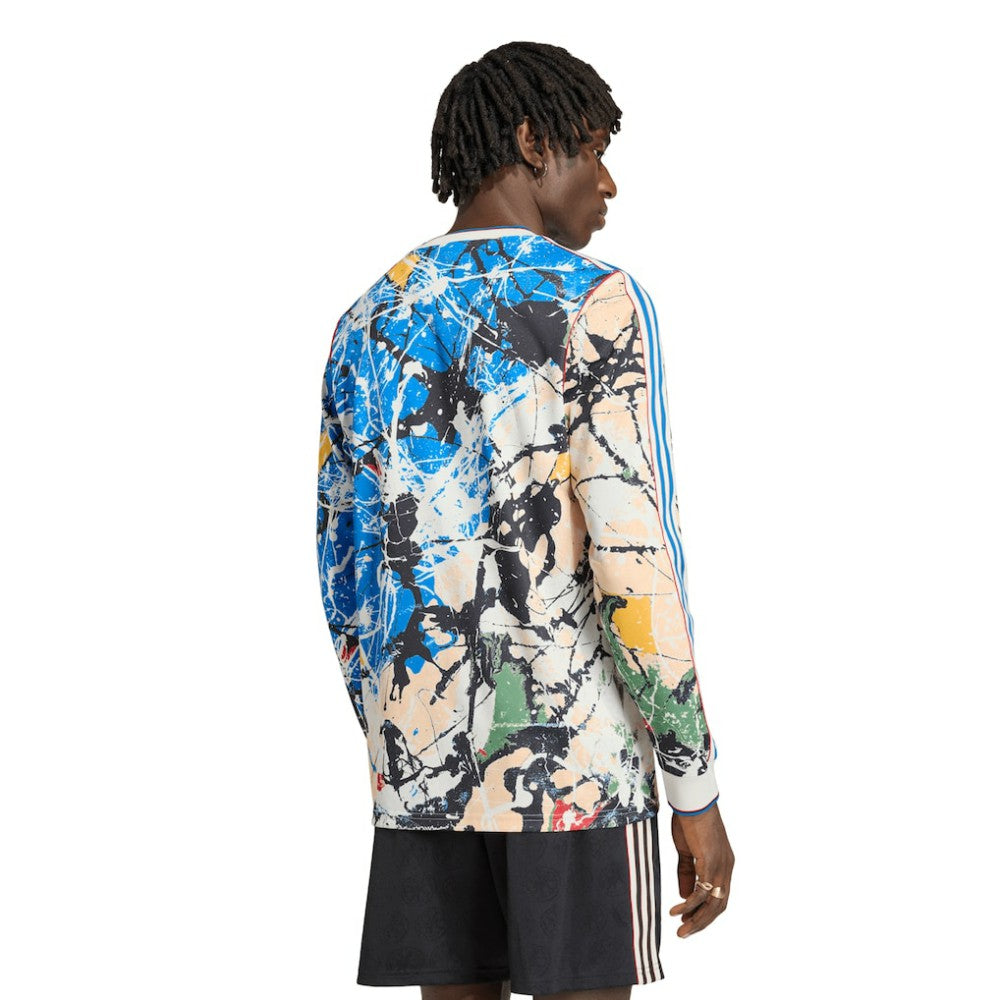 Manchester United X Stone Roses Long Sleeve Replica Jersey Blue