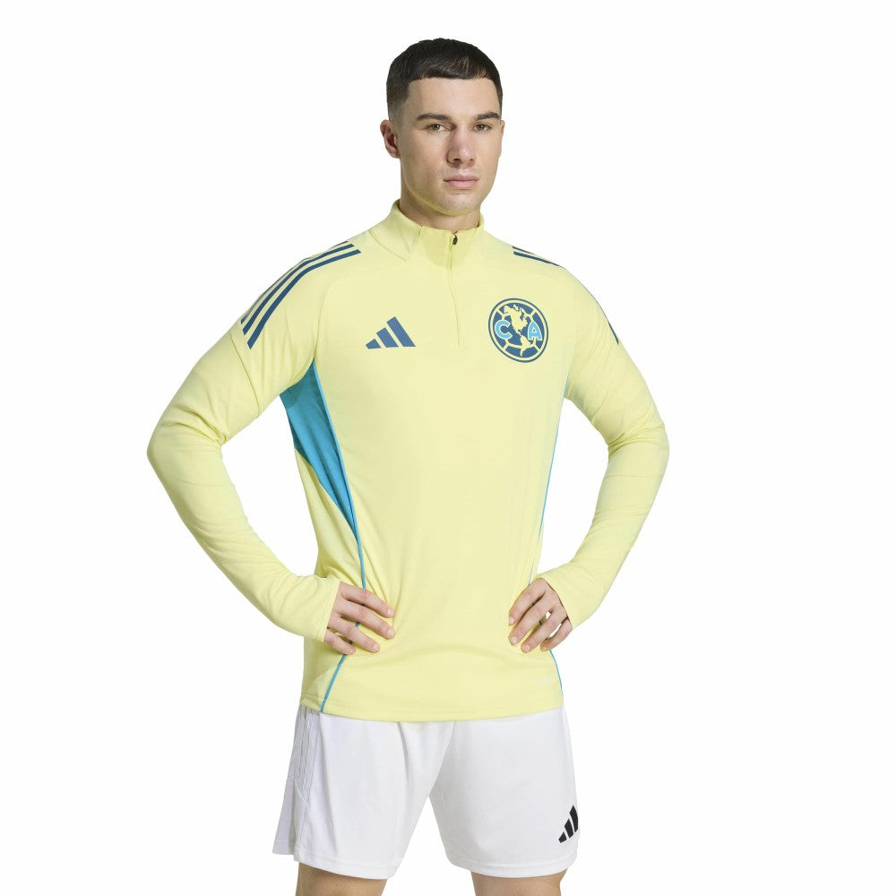 Club America Tiro 2025/26 AEROREADY Raglan Full-Zip Training Top Yellow