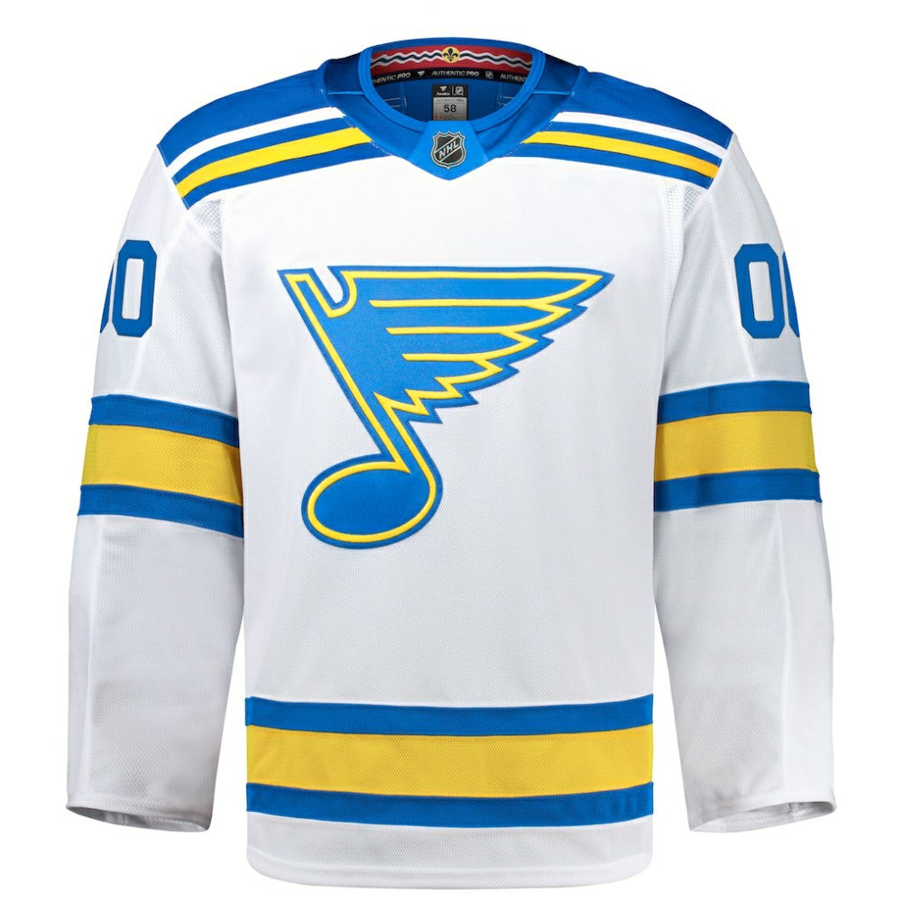 NHL,Custom St. Louis Blues Fanatics Away Authentic Pro Custom Jersey - White