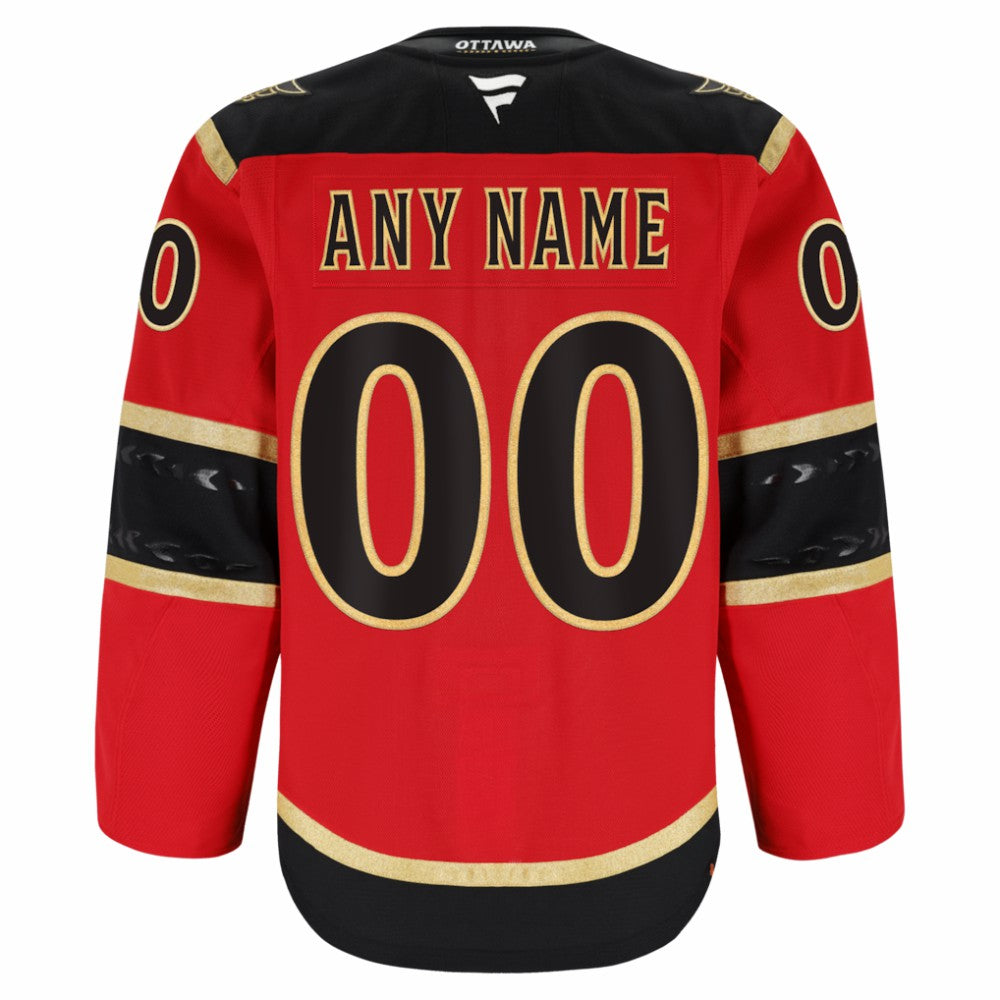 NHL,Custom Ottawa Senators Fanatics Alternate Authentic Pro Custom Jersey - Red