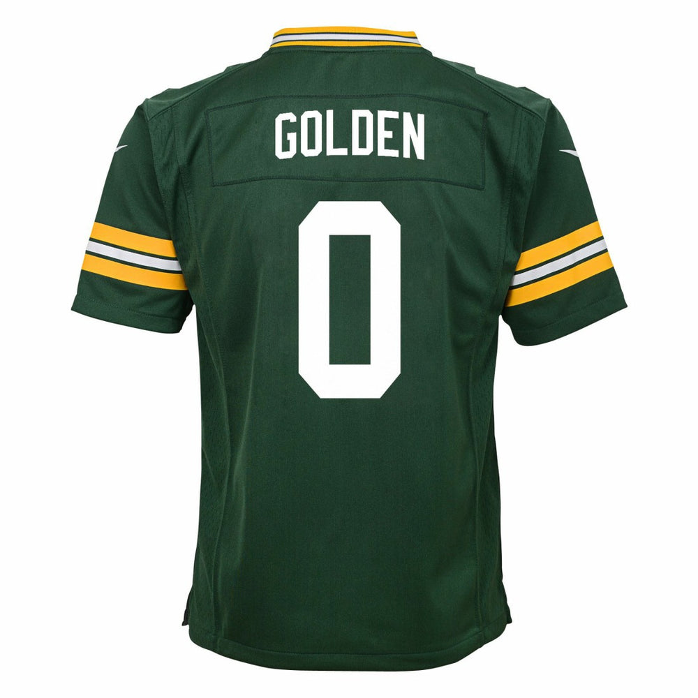 Matthew Golden Green Bay Packers Youth Team Game Jersey Green