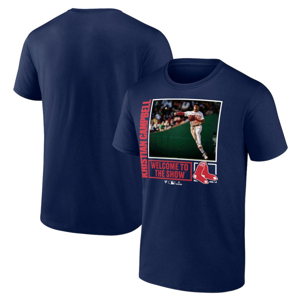 Kristian Campbell Boston Red Sox Player Call-Up T-Shirt - Navy T-shirts