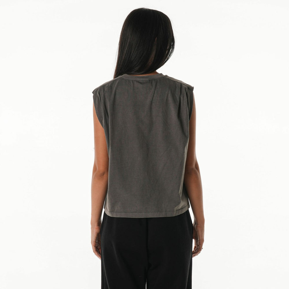 Phoenix Suns The Wild Collective Unisex 2025/26 City Edition Boxy Cropped Darted Tank Top Gray