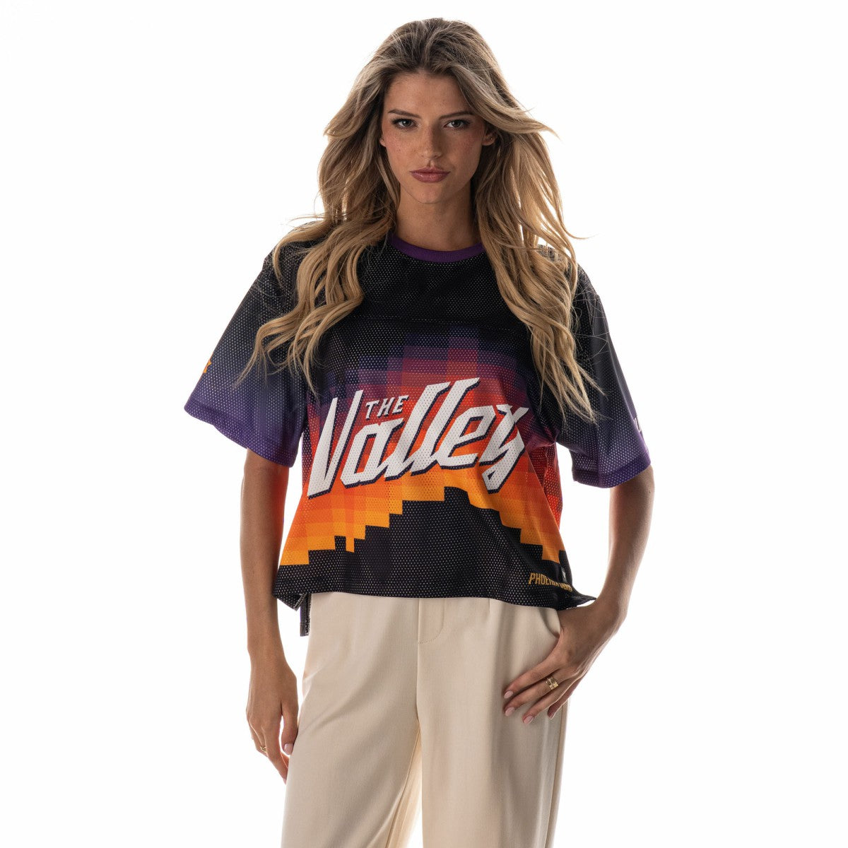 Phoenix Suns The Wild Collective Unisex 2025/26 City Edition Boxy Mesh T-Shirt Black