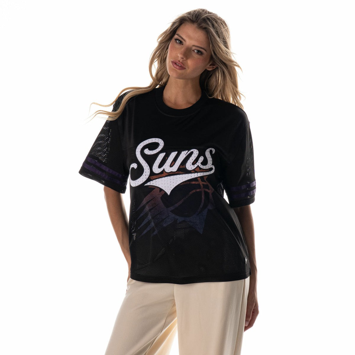 Phoenix Suns The Wild Collective Unisex 2025/26 City Edition Boxy Mesh Jersey T-Shirt Black
