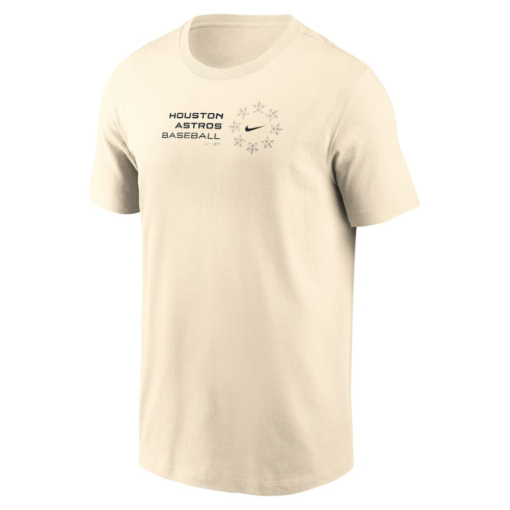 Houston Astros Nike Pinwheel Lockup T-Shirt - Natural T-shirts