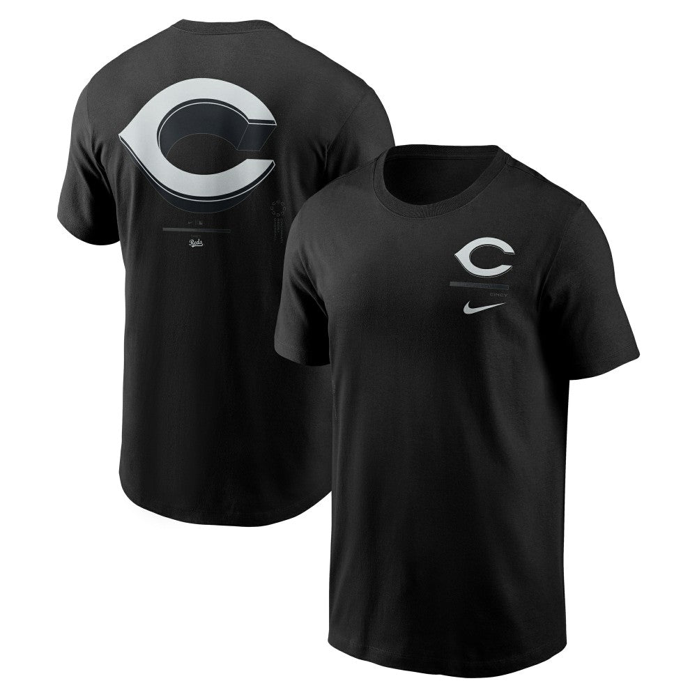 Cincinnati Reds Nike  Bar Loading T-Shirt - Black T-shirts