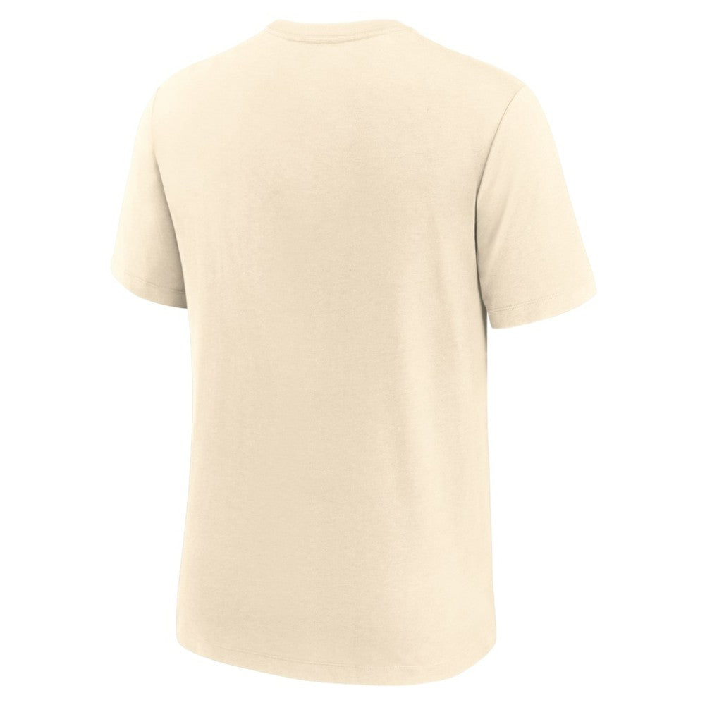 Chicago Cubs Nike Wordmark Tri-Blend T-Shirt - Natural T-shirts