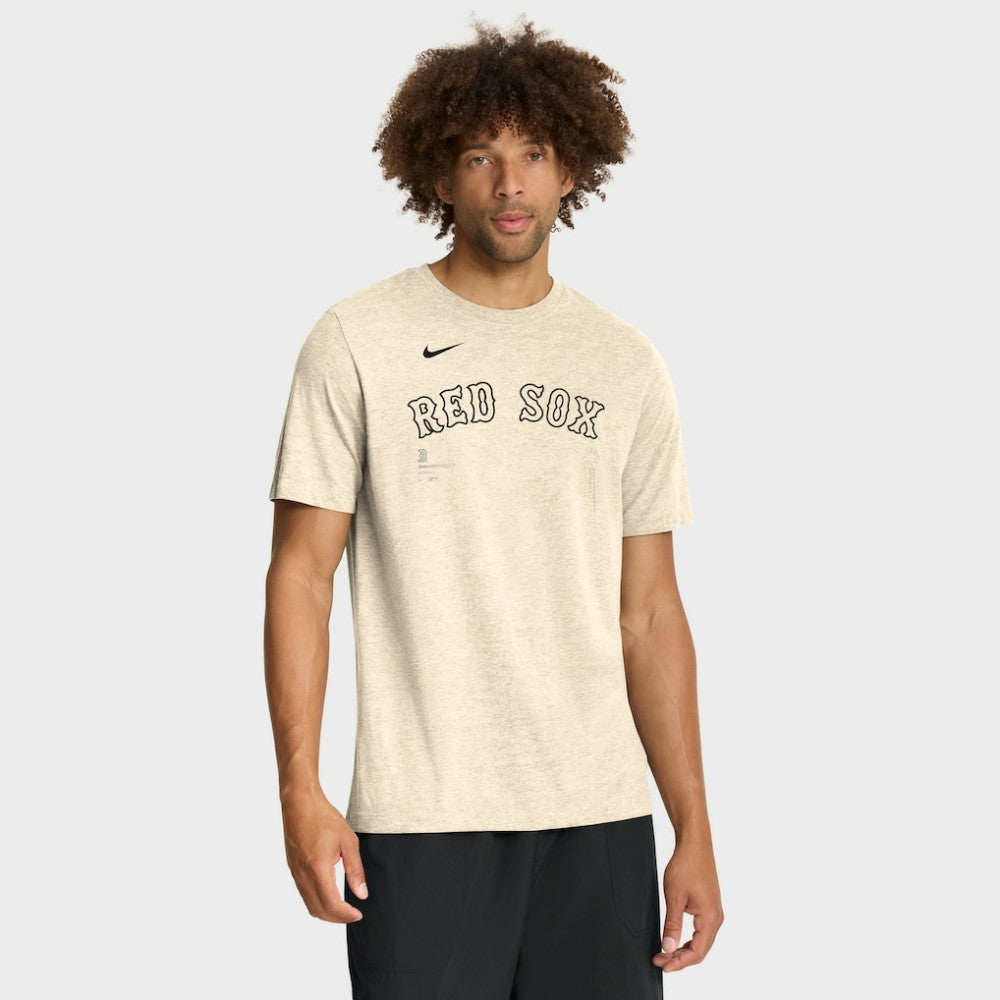 Boston Red Sox Nike Wordmark Tri-Blend T-Shirt - Natural T-shirts