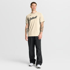 Detroit Tigers Nike Wordmark Tri-Blend T-Shirt - Natural T-shirts