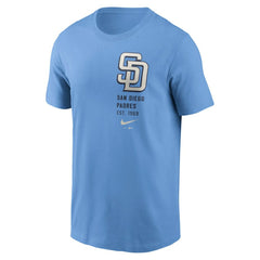 San Diego Padres Nike Record Shattered T-Shirt - Light Blue Hats
