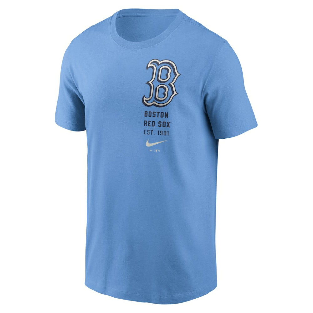Boston Red Sox Nike Record Shattered T-Shirt - Light Blue Hats