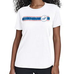 Los Angeles Dodgers Starter Women's Team Stripe T-Shirt - White T-shirts