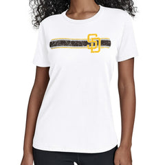 San Diego Padres Starter Women's Team Stripe T-Shirt - White T-shirts