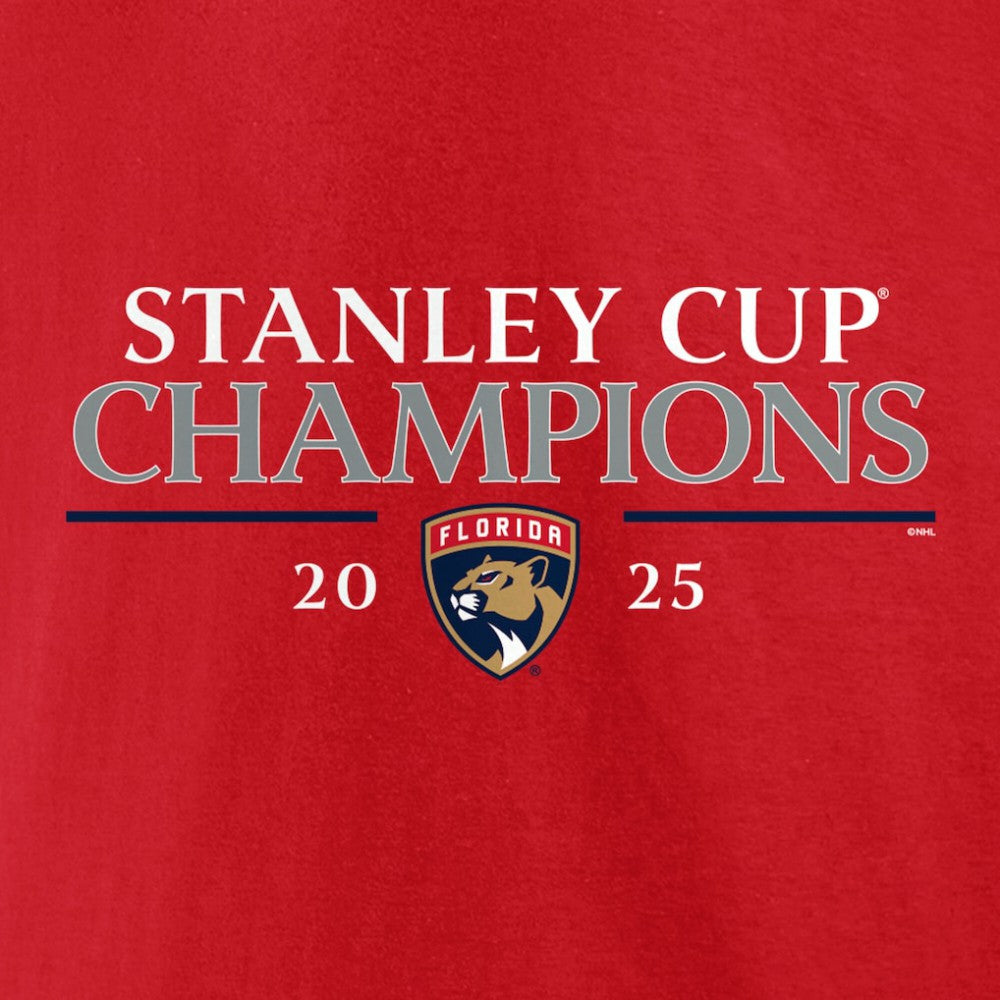 NHL Florida Panthers Fanatics 2025 Stanley Cup Champions Signature Roster T-Shirt - Red