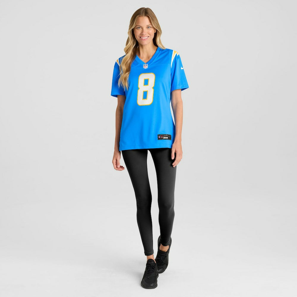 Omarion Hampton Los Angeles Chargers Women's Team Game Jersey Powder Blue