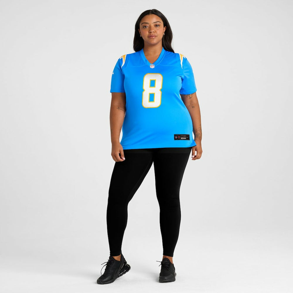 Omarion Hampton Los Angeles Chargers Women's Team Game Jersey Powder Blue