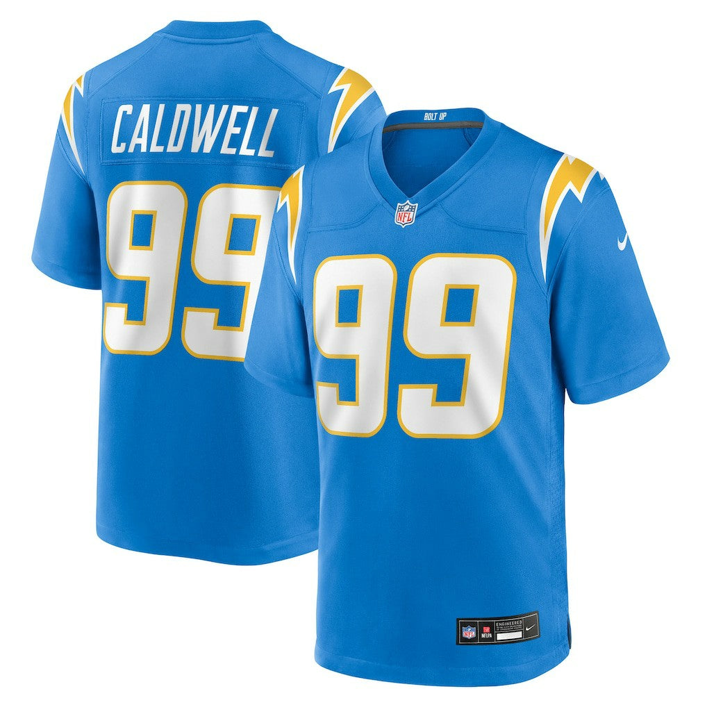 Jamaree Caldwell Los Angeles Chargers Team Game Jersey Powder Blue