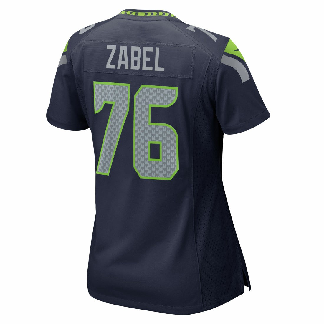 Grey Zabel Seattle Seahawks Women's Team Game Jersey College Navy
