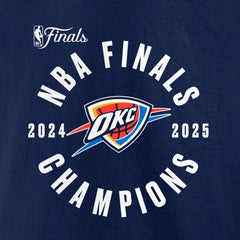 Oklahoma City Thunder 2025 NBA Finals Champions Offensive Rebound T-Shirt Navy