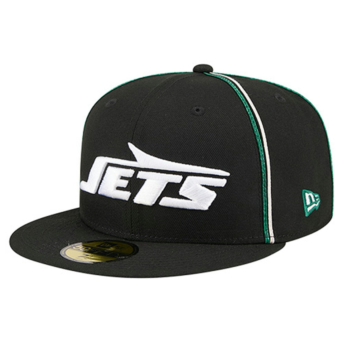 New York Jets New Era Soutache 59FIFTY Fitted Hat Black