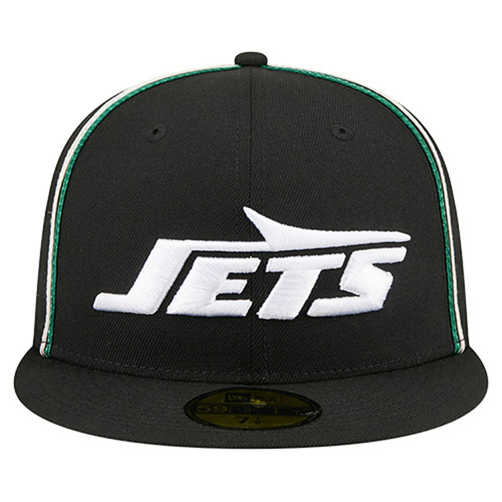 New York Jets New Era Soutache 59FIFTY Fitted Hat Black