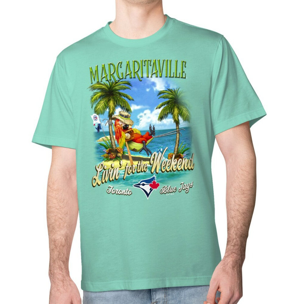 Toronto Blue Jays Margaritaville Livin' for the Weekend T-Shirt - Mint T-shirts