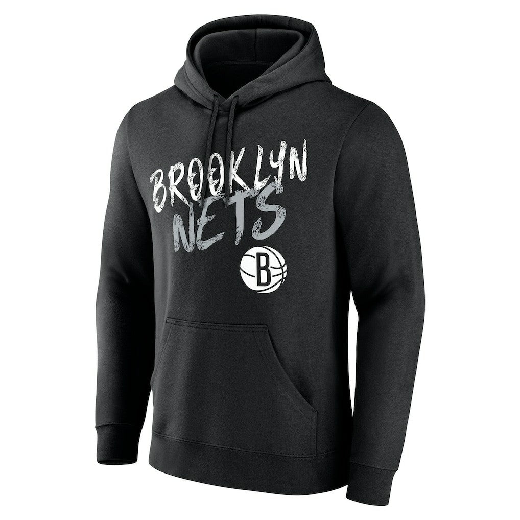 Brooklyn Nets Hustle Custom Pullover Hoodie Black
