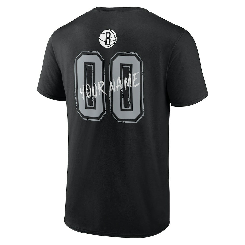 Brooklyn Nets Hustle Custom T-Shirt Black