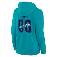 Charlotte Hornets Women's Hustle Custom Pullover Hoodie Teal