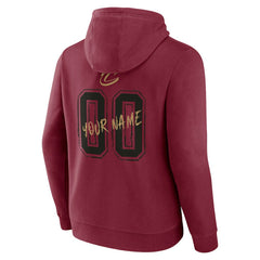 Cleveland Cavaliers Hustle Custom Pullover Hoodie Wine