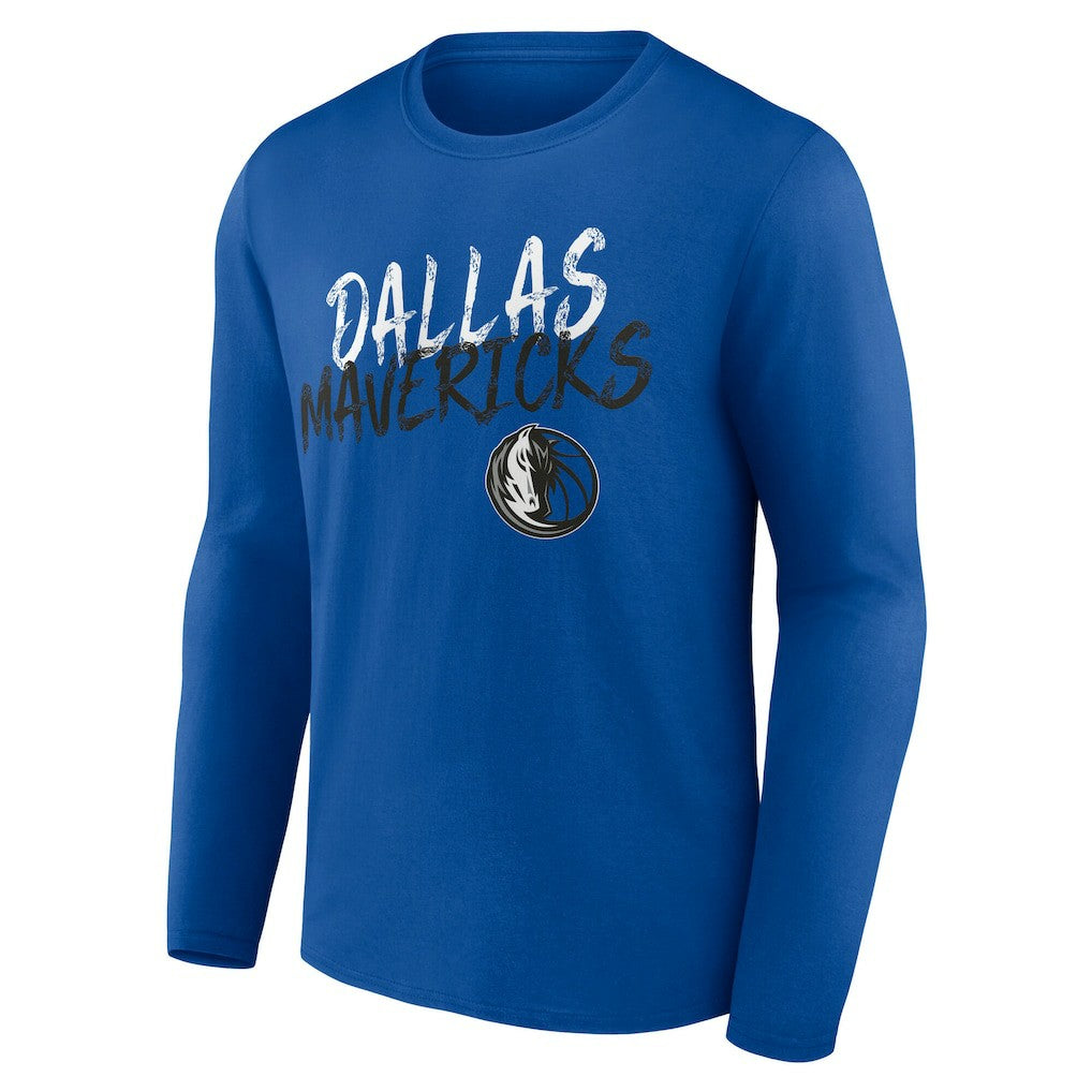 Dallas Mavericks Hustle Custom Long Sleeve T-Shirt Blue