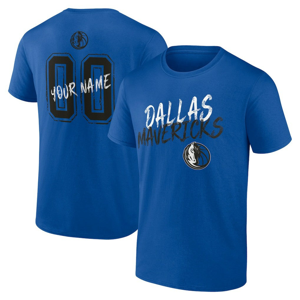 Dallas Mavericks Hustle Custom T-Shirt Blue