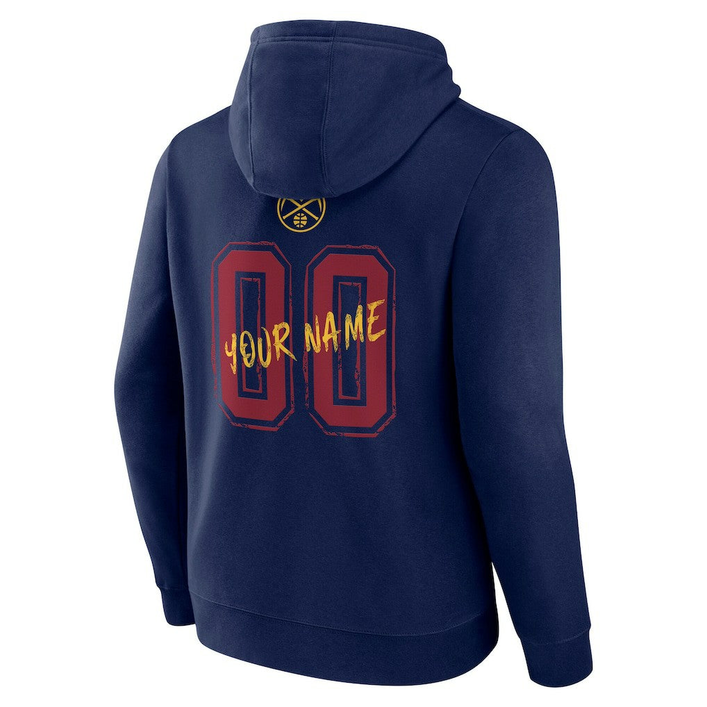 Denver Nuggets Hustle Custom Pullover Hoodie Navy