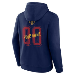 Denver Nuggets Hustle Custom Pullover Hoodie Navy