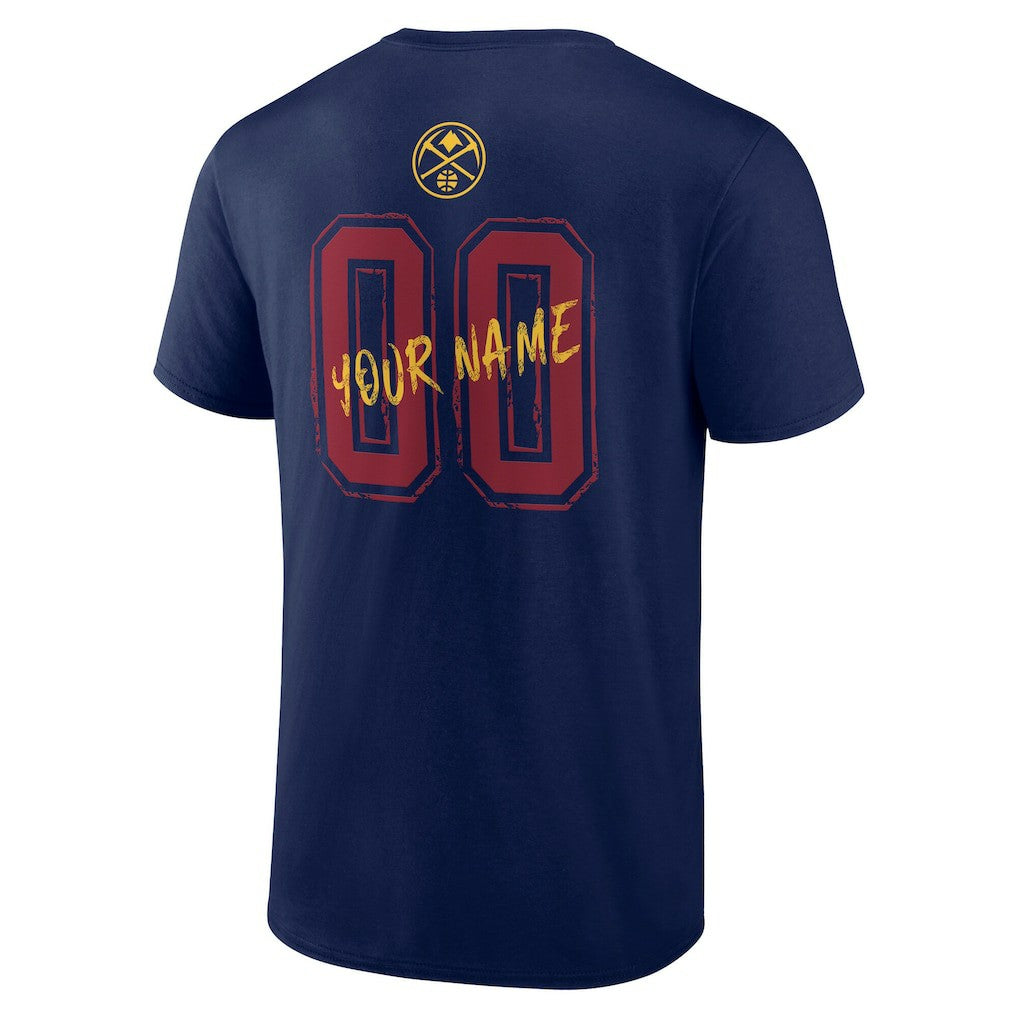 Denver Nuggets Hustle Custom T-Shirt Navy
