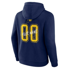 Indiana Pacers Hustle Custom Pullover Hoodie Navy