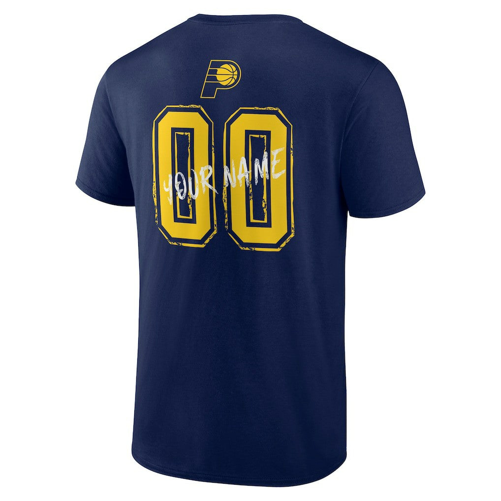 Indiana Pacers Hustle Custom T-Shirt Navy