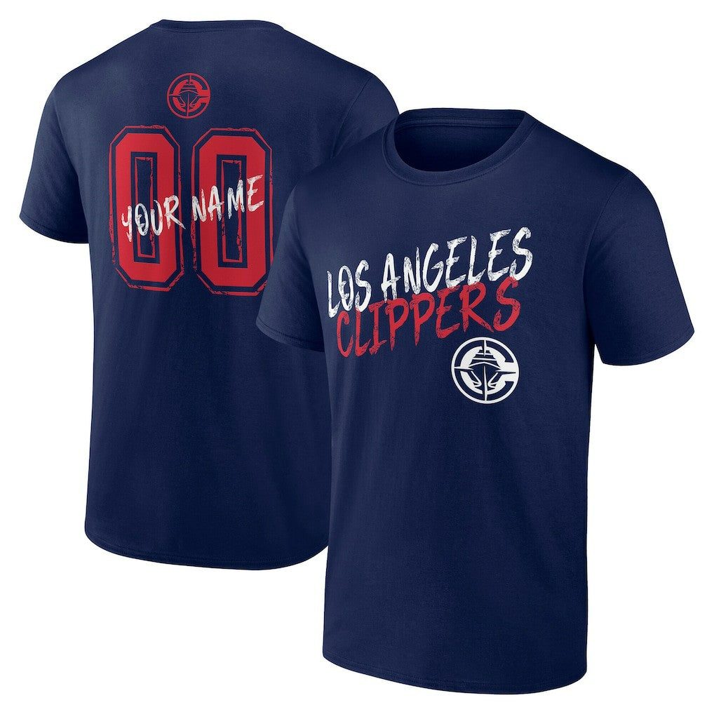LA Clippers Hustle Custom T-Shirt Navy