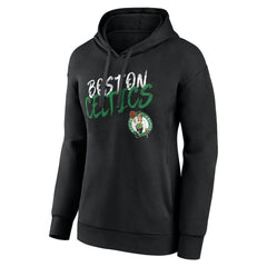 Boston Celtics Women's Hustle Custom Pullover Hoodie Black