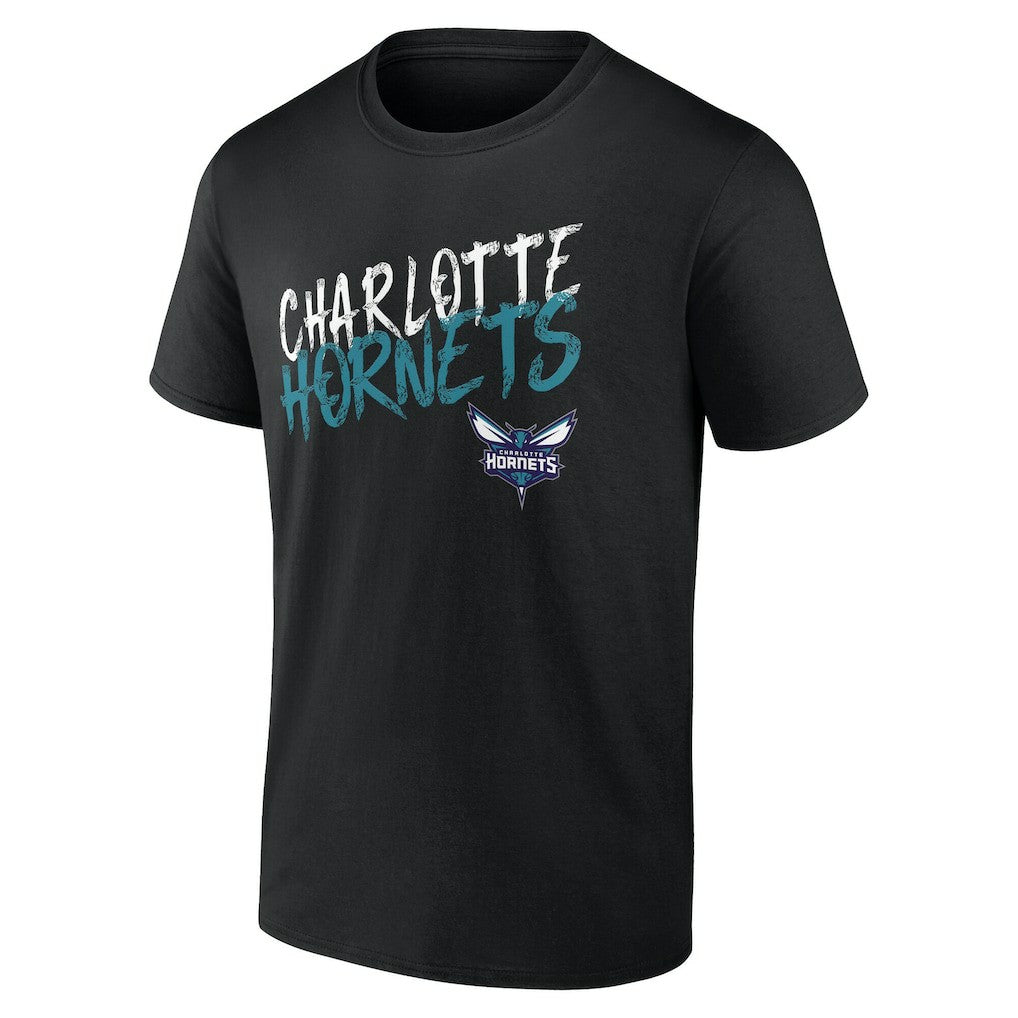 Charlotte Hornets Hustle Custom T-Shirt Black
